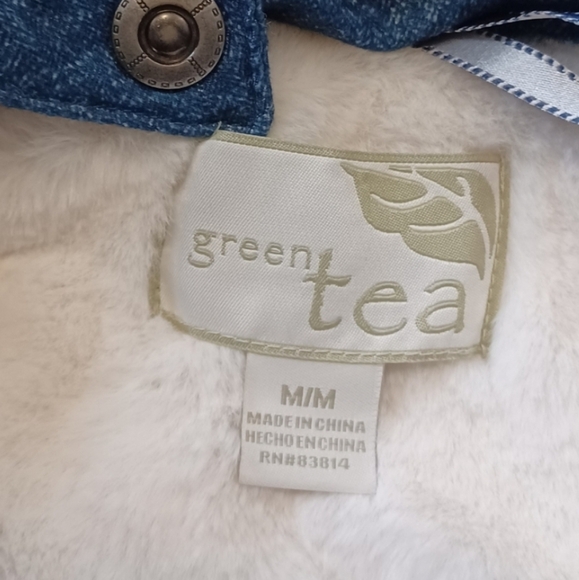 Green Tea Dark Blue Winter Vest Size Medium - Picture 2 of 13